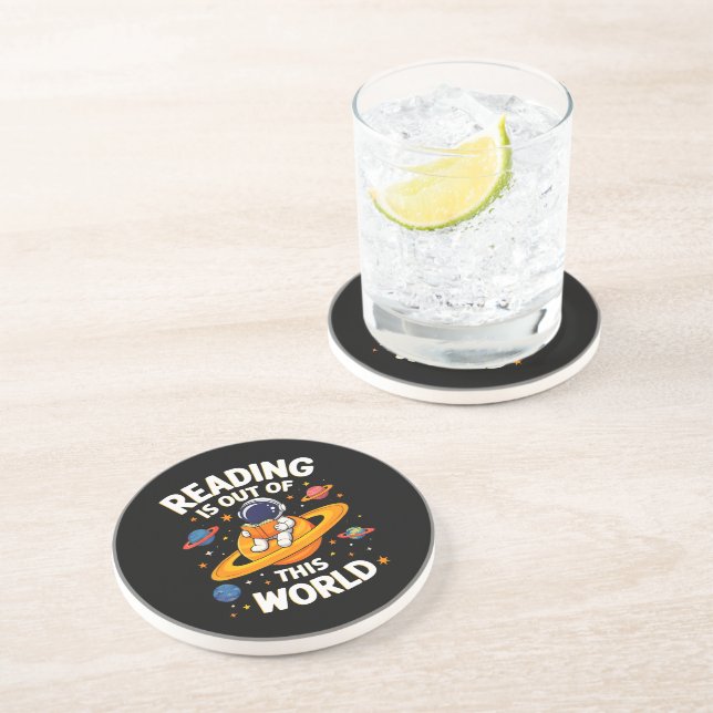 Reading Is Out Of This World Coaster (Side)