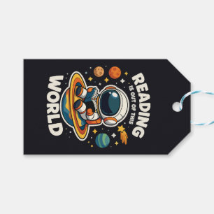 Reading is out of this world gift tags