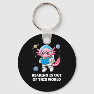 Reading is out of this world  key ring
