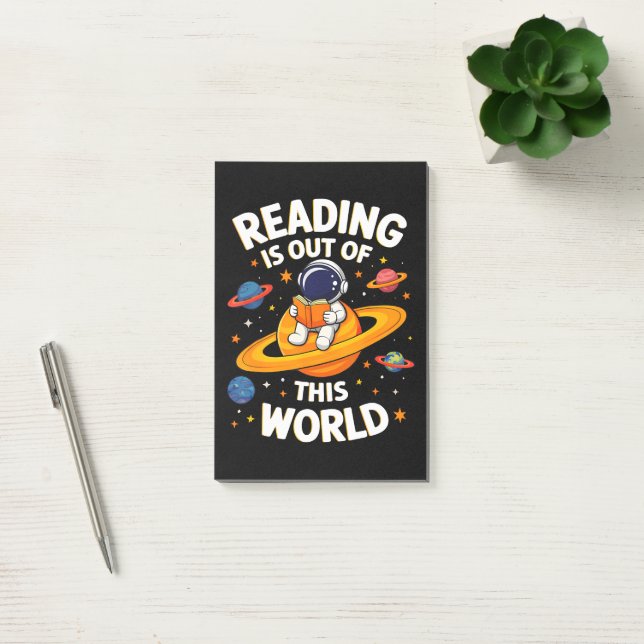 Reading Is Out Of This World Post-it Notes (Office)