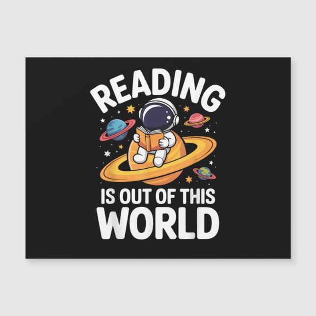 Reading is Out of This World Space Funny Books Lov (Front)
