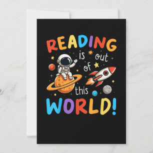 Reading Is Out Of This World Space Invitation