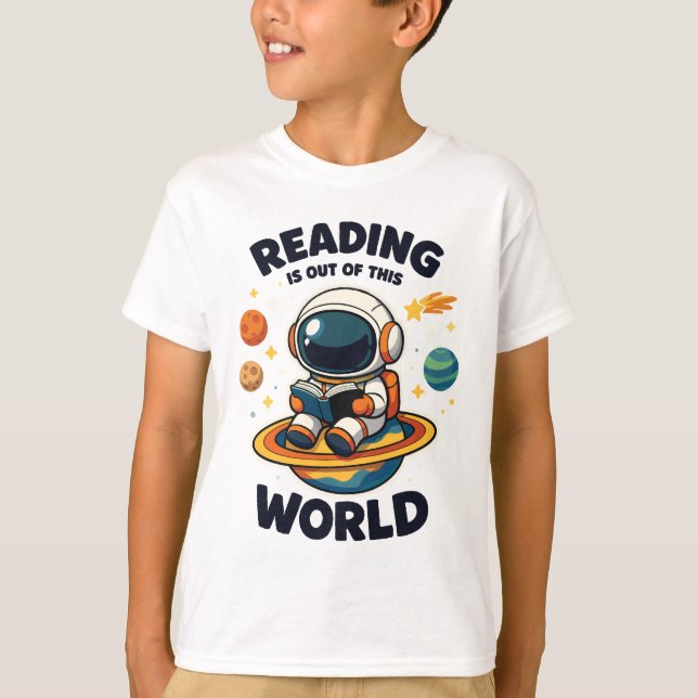 Reading is out of this world T-Shirt (Front)