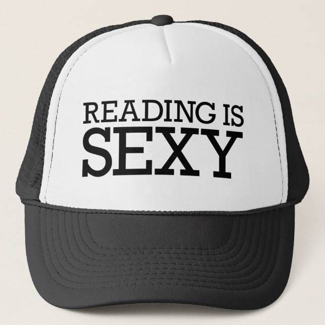 Reading is sexy trucker cap (Front)