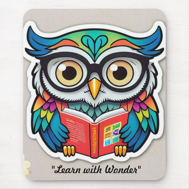 "Reading is Wisdom" Mouse Pad (Front)
