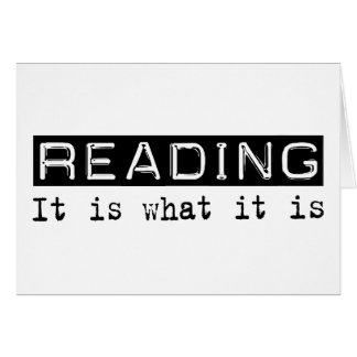 Reading It Is