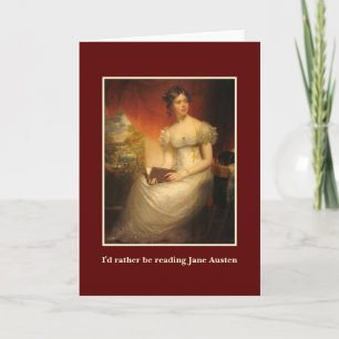 Reading Jane Austen Card