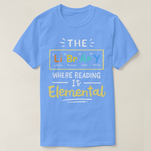 Reading Library Librarian T-Shirt (Design Front)
