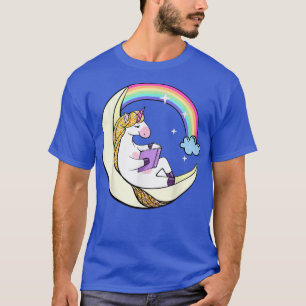 Reading Library Unicorn Read Books Lover Reader T-Shirt