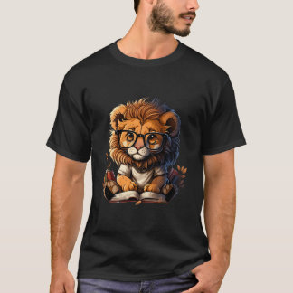Reading Lion For Books Reading For Book Readers T-Shirt