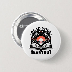 Reading Lover Read Your Heart Out Book Nerd 6 Cm Round Badge