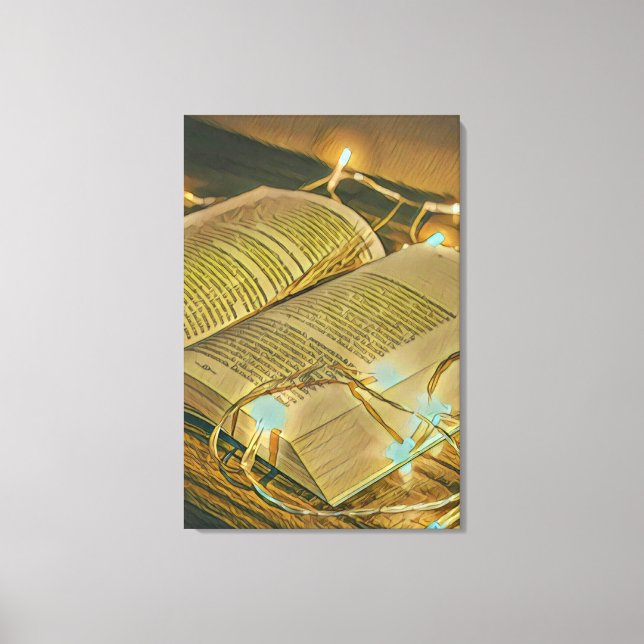 Reading Lovers Gift For Librarian Canvas Print (Front)