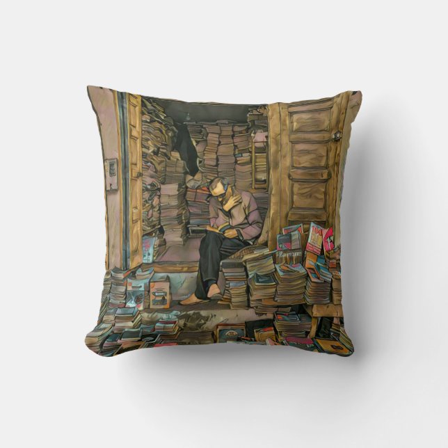 Reading Lovers Gift For Librarian Cushion (Front)