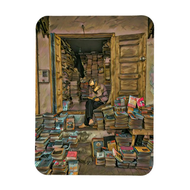 Reading Lovers Gift For Librarian Magnet (Vertical)