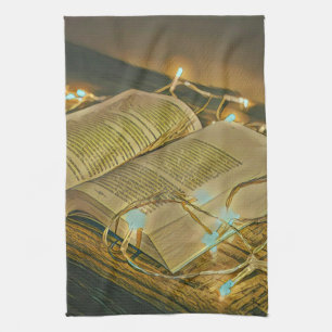 Reading Lovers Gift For Librarian Tea Towel