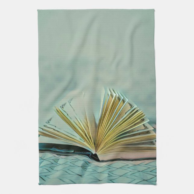 Reading Lovers Gift Tea Towel (Vertical)