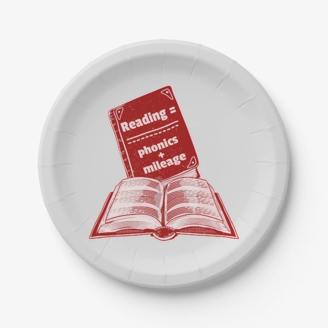 Reading mileage Phonics  Paper Plate (Front)