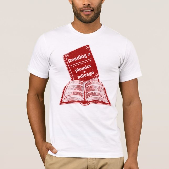 Reading mileage Phonics  T-Shirt (Front)