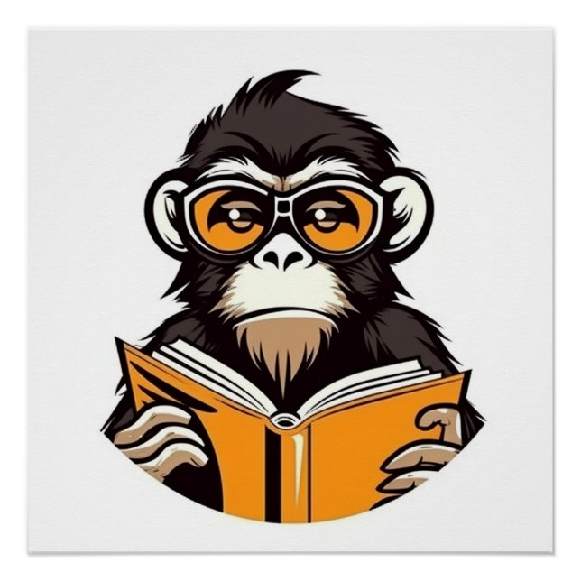 Reading Monkey Poster (Front)