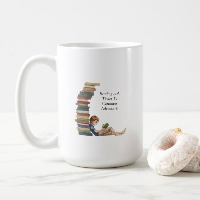 Reading Mug (With Donut)