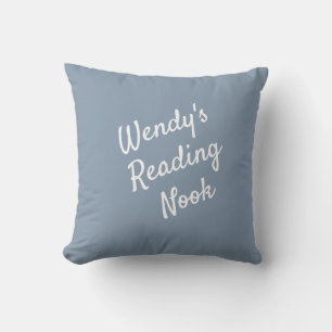 Reading Nook Cushion, Pretty Dusty Blue Cushion