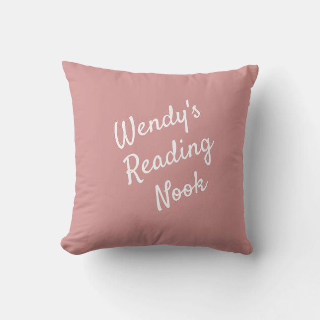 Reading Nook Cushion, Pretty Dusty Pink  Cushion (Front)