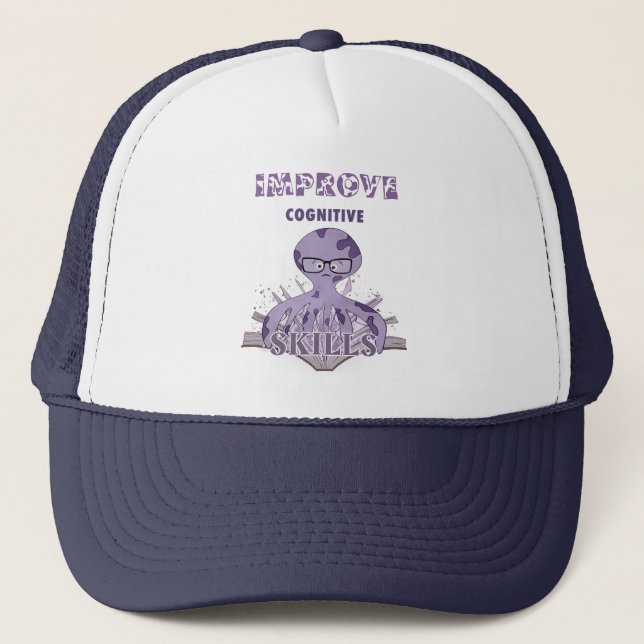 Reading octopus trucker hat (Front)