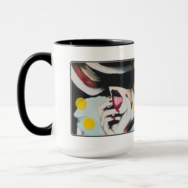 ‘Reading of the Will’ Painting on a  Mug (Left)