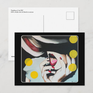 ‘Reading of the Will’ Painting on a Postcard