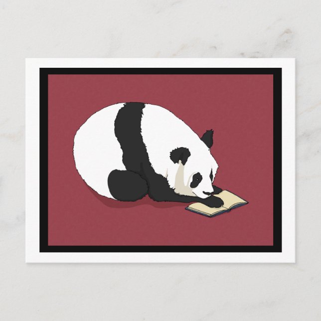 Reading Panda Postcard (Front)