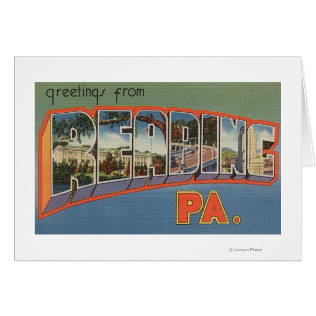 Reading, Pennsylvania - Large Letter Scenes (Front Horizontal)
