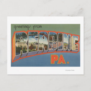 Reading, Pennsylvania - Large Letter Scenes Postcard