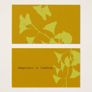 Reading Quotation Elegant Autumn Golden Leaves