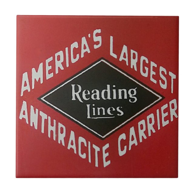 Reading Railroad Anthracite Coal  Tile (Front)