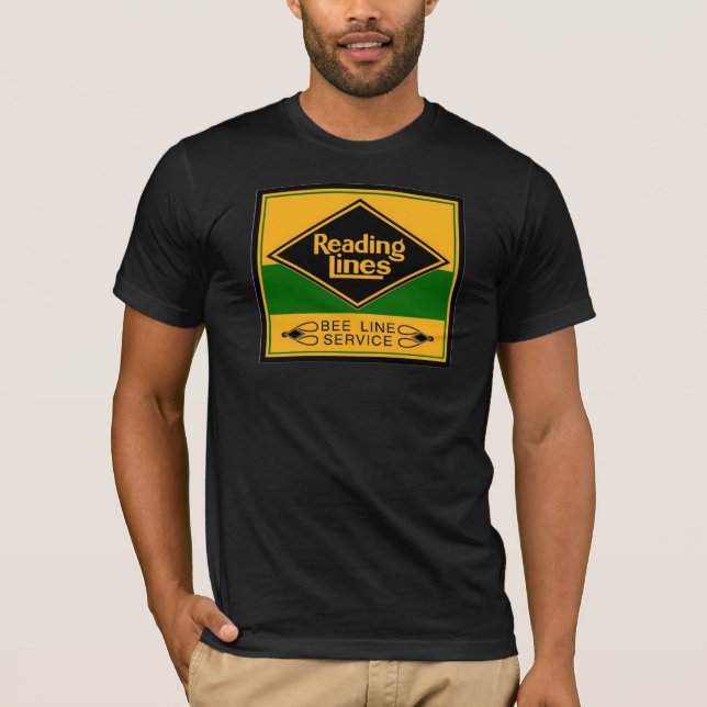 Reading Railroad Lines, Bee Line Service T-shirts (Front)