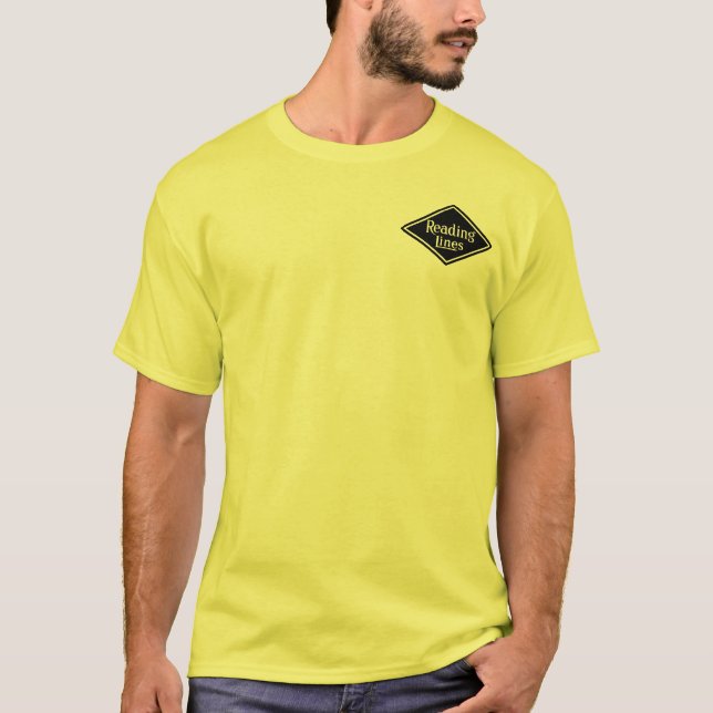 Reading Railway System Map & Logo Men's T-Shirt (Front)