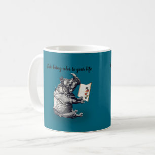 Reading Rhinoceros loves books Coffee Mug