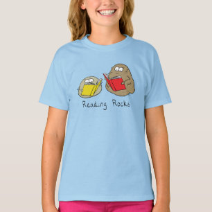 Reading Rocks Kids Boy Girl T-Shirt