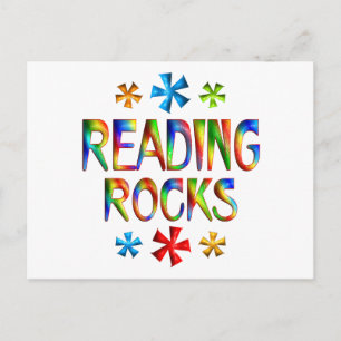 READING ROCKS POSTCARD