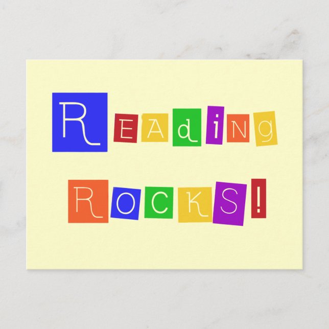 Reading Rocks Tshirts and Gifts Postcard (Front)