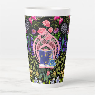 Reading Room Garden   White Latte Mug