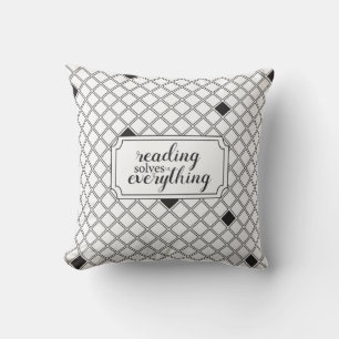 Reading Solves Everything Throw Pillow
