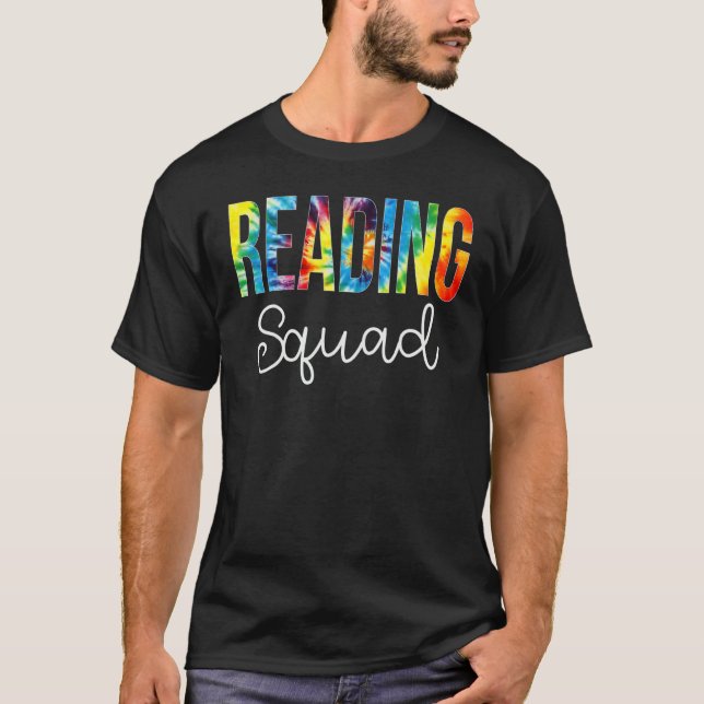 Reading Squad Tie Dye Appreciation Day Hello Back  T-Shirt (Front)