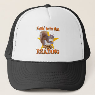 Reading Squirrel Trucker Hat