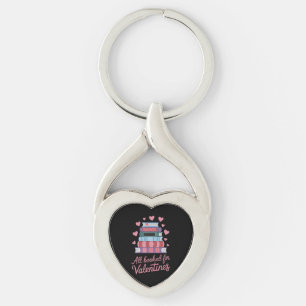 Reading Teacher All Booked for Valentine's Day Key Ring
