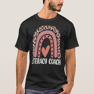 Reading Teacher Back School Rainbow Literacy Coach T-Shirt