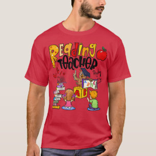 Reading Teacher Book Lover Funny Teacher Back To S T-Shirt