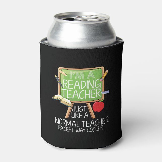 Reading Teacher Can Cooler (Can Front)