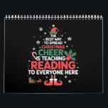 Reading Teacher Christmas Elf Xmas Cheer  Calendar<br><div class="desc">Reading Teacher Christmas Elf Xmas Cheer</div>