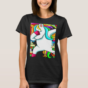Reading Teacher Dabbing Unicorn Elementary School  T-Shirt